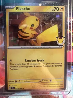 Pokemon TCG: (2) 2026 Pokemon Day 30th Anniversary Pikachu 051 Stamped Promo NM - Image 4