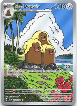 Alolan Dugtrio 208/191 Illustration Rare Surging Sparks Pokemon Near Mint - Image 1