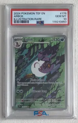 Pokemon Temporal Forces Arbok #176 Illustration Rare [PSA 10] - Image 1
