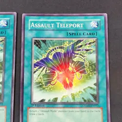 Yugioh - 2x Assault Teleport - CRMS-EN052 - 1st - Crimson Crisis - LP/NM - 2009 - Image 4
