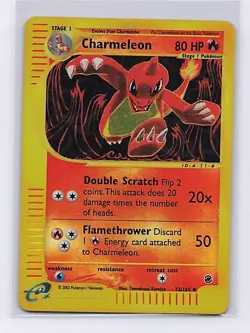 Charmeleon 73/165 Expedition Pokemon Reverse Holo LP - Image 1