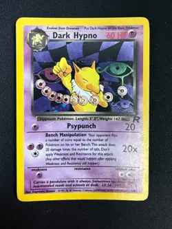 Dark Hypno - 9/82 - Holo Rare - Unlimited Edition Team Rocket - Pokemon (MP) - Image 1