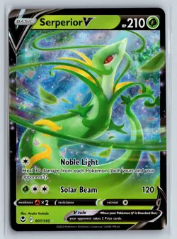 Serperior Pokemon TCG Silver Tempest Ultra Rare SIT 007/195 Pokemon NM Foil - Image 1