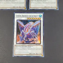 Yugioh TCG - 3x Gungnir Dragon of the Ice Barrier - SDFC-EN044 NM 1st Super Rare - Image 5