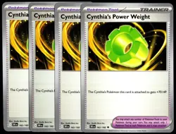 Pokemon TCG 4x Cynthia's Power Weight 162/182 Destined Rivals Playset - NM/LP - Image 1