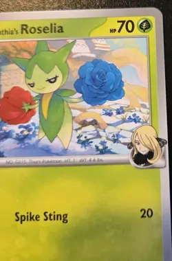 Cynthia's Roselia 007/182 Common Scarlet & Violet: Destined Rivals Pokemon TCG - Image 3