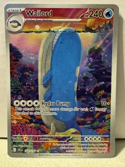 Wailord 162/159 Illustration Rare Journey Together Pokemon Near Mint - Image 1