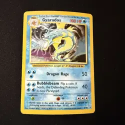 Gyarados 6/102 Base Set Unlimited 1999 Holo Rare Pokemon TCG - MP - Image 1