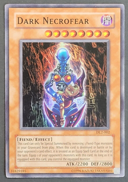 Yugioh TCG - Dark Necrofear - DL2-002 - Super Rare - LP - Vintage Unlimited 2002 - Image 1