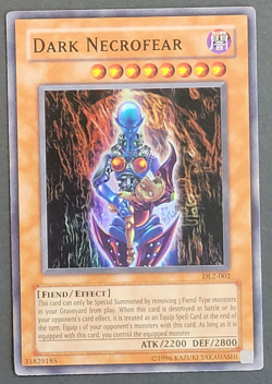 Yugioh TCG - Dark Necrofear - DL2-002 - Super Rare - LP - Vintage Unlimited 2002 - Image 2