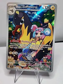 Pokemon TCG Iono's Kilowattrel Journey Together IR 163/159 NEAR MINT - Image 1