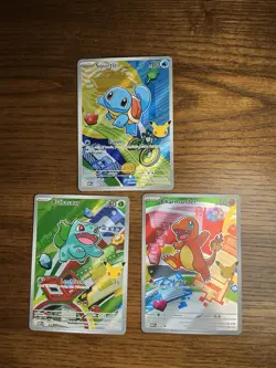 Pokemon First Partner Illustration Collection Series 1 - Kanto (Gen 1) Set NM - Image 1