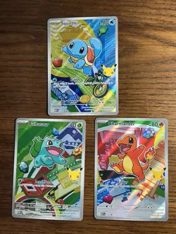 Pokemon First Partner Illustration Collection Series 1 - Kanto (Gen 1) Set NM - Image 2