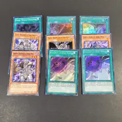 Yugioh TCG- 9x Dark world card lot - Inc. Rares - LCJW-EN250 - Collection - NM - Image 2