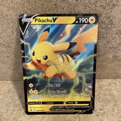 Pikachu V - SWSH063 - SWSH: Sword & Shield Black Star Promo - Pokemon 2020 - NM - Image 2