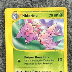 Pokemon Aquapolis Nidorino 55/147 Uncommon Stage 1 NM - Image 3