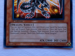 Yugioh TCG - Red-Eyes Darkness Metal Dragon - SDDC-EN013 - NM - 1st Ed - 2012 - Image 5