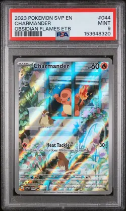Charmander Obsidian Flames Etb Pokemon En-Sv Black Star Promo SVP044 PSA 9 - Image 1