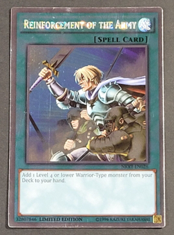 Yugioh - Reinforcement of the Army, NKRT-EN026 - LP - Platinum Rare Limited 2014 - Image 1
