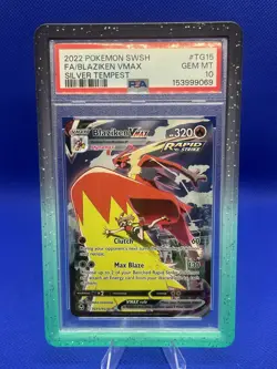 Pokemon Blaziken VMAX TCG SWSH12 Silver Tempest Trainer Gallery TG15/TG30 PSA 10 - Image 1