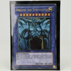 YuGiOh Obelisk The Tormentor YGLD-ENG02 Limited Edition God Card Holo Promo - Image 3