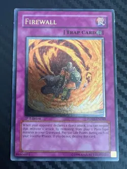 Yugioh Firewall FOTB-EN060 Ultimate Rare 1st Edition LP - Image 1