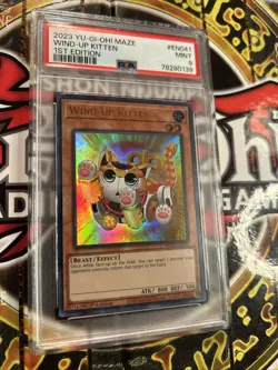 YuGiOh WIND-UP KITTEN #MAZE-EN041 🔥PSA 9 MINT🔥 1st EDITION-2023 ULTRA RARE - Image 5