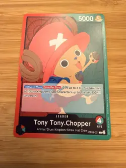 One Piece TCG - Tony Tony.Chopper (OP08-001) Leader -Two Legends -English - Image 1