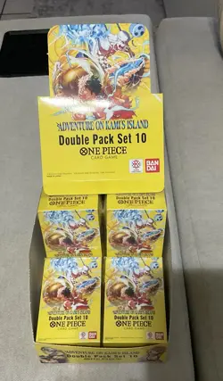 One Piece Adventure on Kami's Island Double Pack Set Vol 10 OP15-EB04 lot of 4 - Image 1