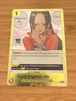 You'll Frighten Me... - OP14-118 Foil - One Piece TCG The Azure Seas Seven NM/M - Image 1