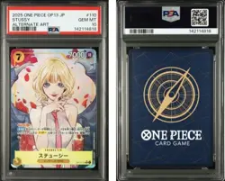 2025 ONE PIECE JAPANESE OP13-CARRYING ON HIS WILL #110 STUSSY ALT ART PSA10 - Image 3