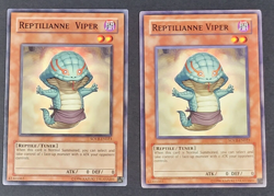Yugioh TCG - 2x Reptilianne Viper - SOVR-EN023 - LP/NM - Unlimited Ed. - 2009 - Image 1