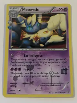 Meowstic RC15/RC32 Generations Reverse Holo Pokemon Card LP - Image 1