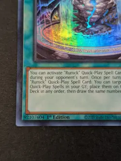 Yugioh TCG - 1x Runick Fountain - TAMA-EN027 - NM - 1st Edition - Ultra Rare - Image 5