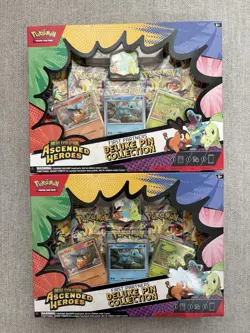 Pokemon Ascended Heroes Deluxe Pin Collection Lot Of 2 - Image 1