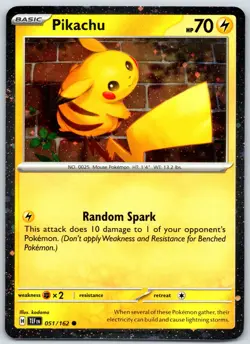 Pikachu (Cosmos Holo) - 051/162 - #51 - Pokemon: Temporal Forces - Image 1