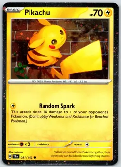 Pikachu (Cosmos Holo) - 051/162 - #51 - Pokemon: Temporal Forces - Image 5