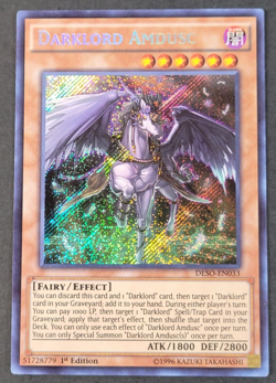 Yugioh TCG - 1x Darklord Amdusc - DESO-EN033 - NM/LP - 1st Ed - Secret Rare 2016 - Image 1