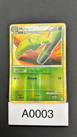 Pokemon TCG 2010 Metapod 46/123 HeartGold & SoulSilver Uncommon Reverse Holo - Image 3