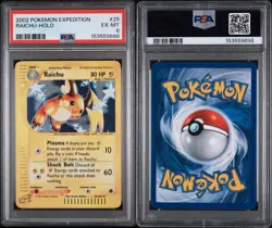 2002 Pokemon RAICHU Expedition Holo PSA 6 ENGLISH 25/165 - Image 3