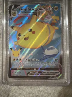 2021 POKEMON CELEBRATIONS #007 FULL ART/FLYING PIKACHU VMAX PSA CGC 10 Gem Mint - Image 3