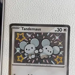 NM Shiny Tandemaus 209/091 Paldean Fates Baby Shiny Rare Textured PAF - Image 3