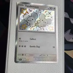 NM Shiny Tandemaus 209/091 Paldean Fates Baby Shiny Rare Textured PAF - Image 4