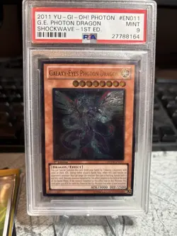 YuGiOh Galaxy-Eyes Photon Dragon 1st Ed PHSW 2011 Ultimate Rare PSA 9 MINT - Image 1