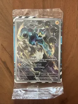 SEALED Thundurus Black Star SVP 209 Scarlet & Violet Promo Card Black Bolt - Image 1