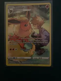 Pokemon TCG Flareon TG01/TG30 Holo Secret Rare Card Brilliant Stars - Image 1