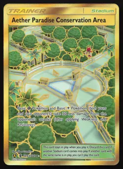 Aether Paradise Conservation Area - SV87/SV94 - Secret Hidden Fates Pokemon Card - Image 1