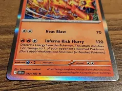 Blaziken 042/182 Holo Rare NM Pokemon SV Destined Rivals Pack Fresh Clean Card - Image 2