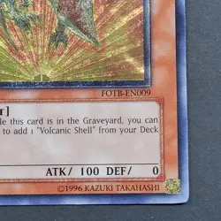 Yugioh TCG - Volcanic Shell - FOTB-EN009 - Ultimate - MP - 1st - Misprint - 2007 - Image 5