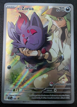 N's Zorua #189 PC Stamped SV: Scarlet & Violet Promo Cards POKEMON CENTER - Image 1